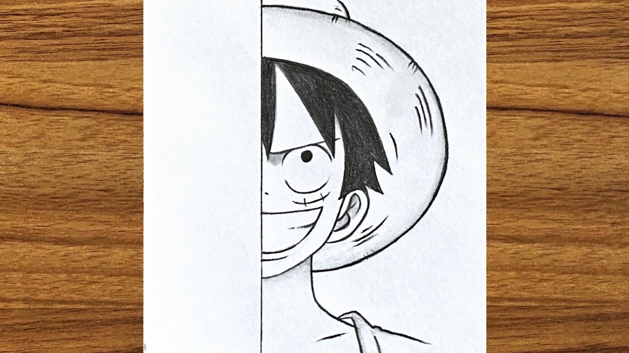 How to draw Luffy | One Piece || Luffy drawing easy Step by step || Easy drawing ideas for beginners