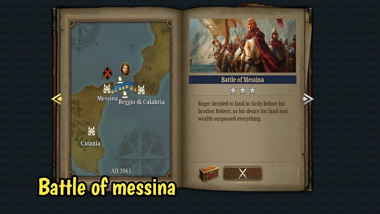 Battle of Messina _ 《Roger Bosso》European War 7: Medieval