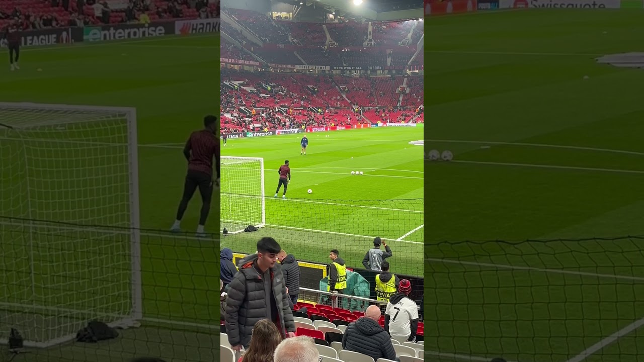 Andre Onana warming up before PAOK in Europa League | Manchester United v PAOK | #manchesterunited