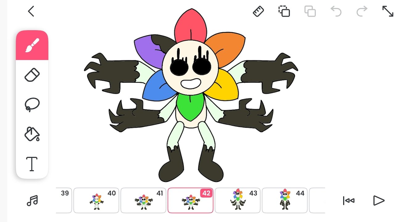 Dandy twisted animation in flipaclip | drawing Dandy