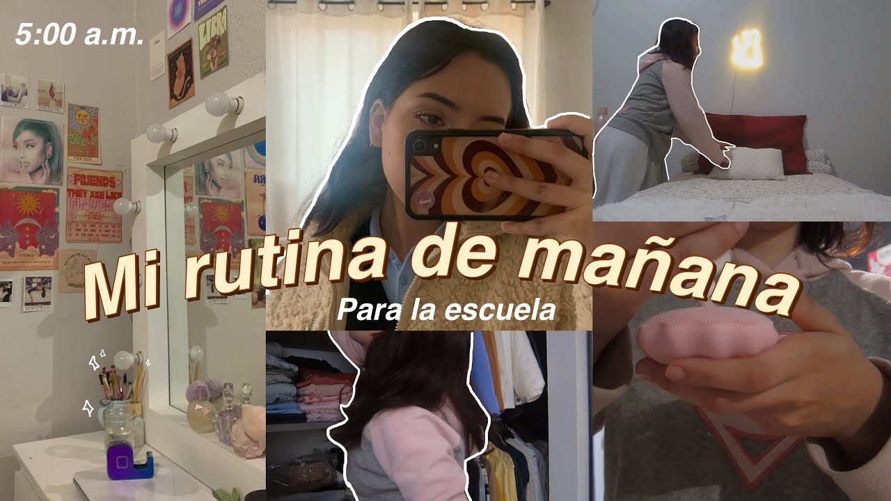 MI RUTINA DE MAÑANA PARA LA ESCUELA // 5:00 a.m.💔