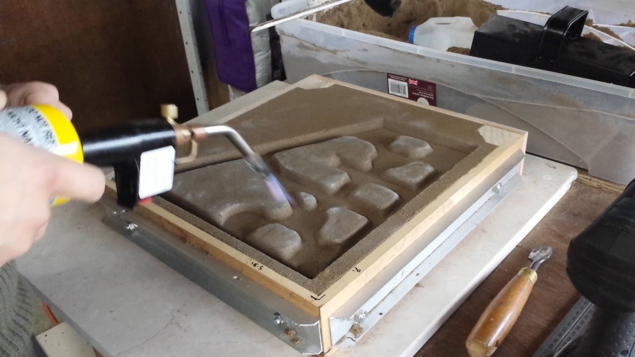 Making a green sand mold - Casting #2