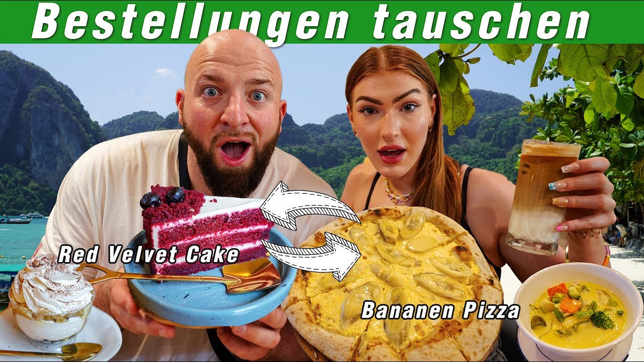 Bestellungen tauschen in Thailand (mit Bananen Käse Pizza 🥴)