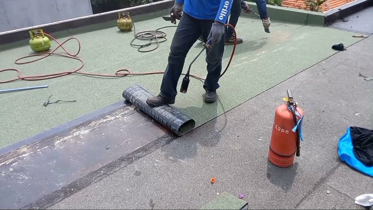 Bocor Hilang Dengan Membrane Bakar || Gecco Granulle Green Waterproofing System 081382706824