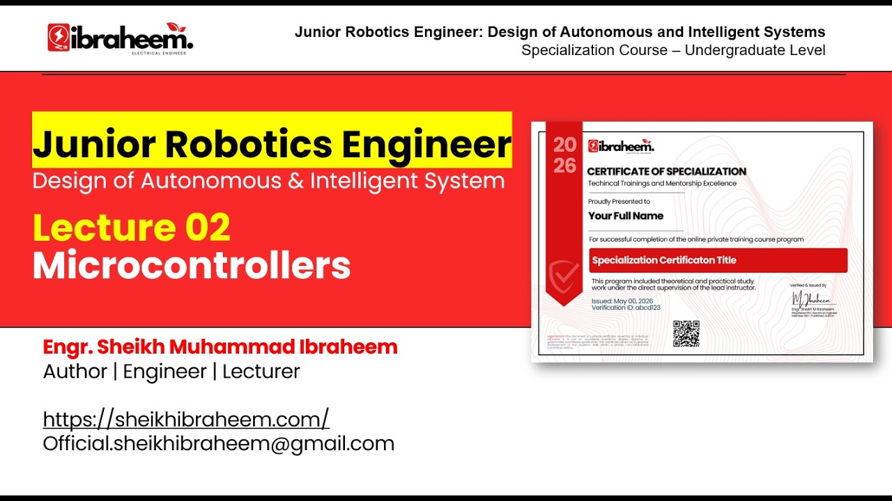 Lecture 02 | Microcontroller  | Junior Robotics Engineer