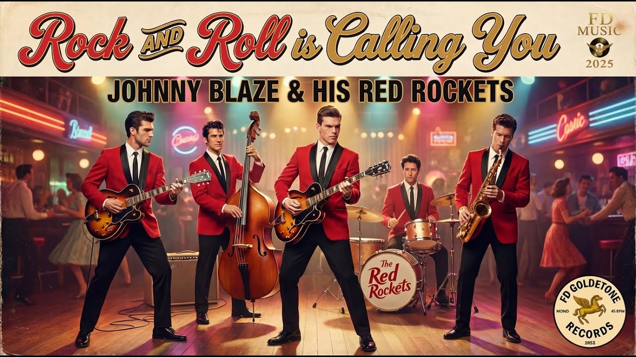 FD Music 2025 — Rock&Roll Is Calling You (Official 50's Rock & Roll ) JOHNNY BLAZE & HIS RED ROCKETS