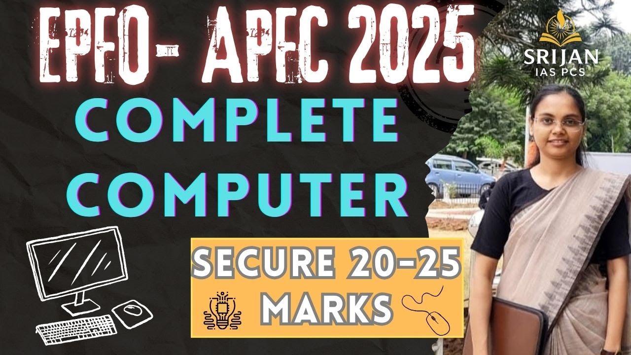 COMPUTER MARATHON FOR UPSC EPFO/APFC EXAM 2025. COMPLETE COMPUTER SYLLABUS COVERED IN 2 HOURS.