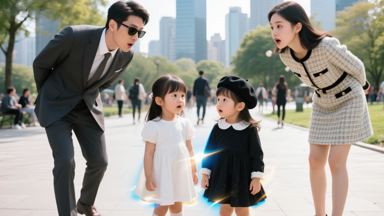 &iexcl;CEO ve a una ni&ntilde;a id&eacute;ntica a su hija...resulta ser su hermana gemela!Los lleva a casa a adorarlos