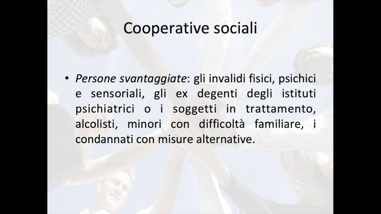 Le cooperative sociali