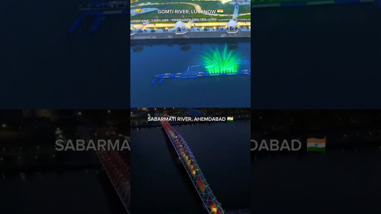 GOMTI RIVER, LUCKNOW 🇮🇳 & SABARMATI RIVER, AHEMDABAD 🇮🇳 | CITY EXPLORING | SKYVIEW SHUBHO