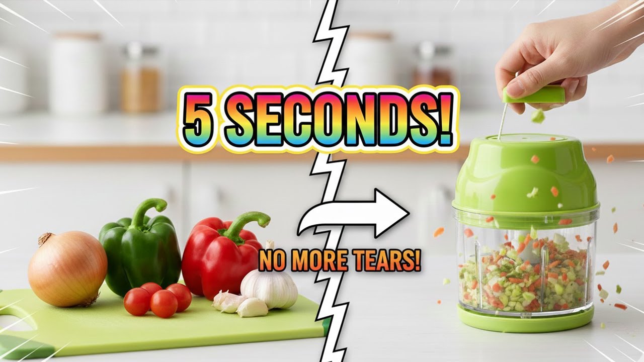Manual Vegetable Chopper Review (Triple Blade) | Smart Kitchen Gadget for Faster Cooking