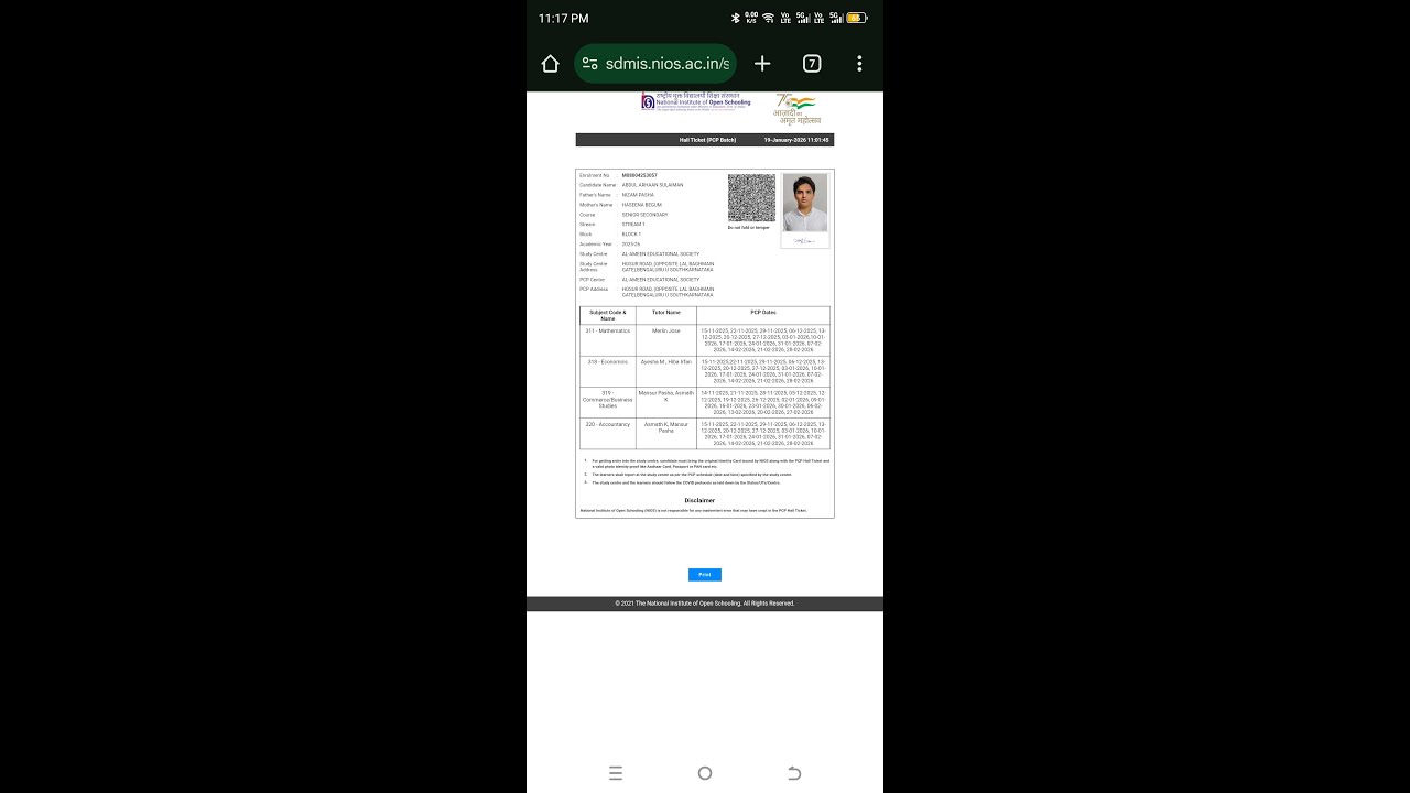 NIOS PCP HALL-TICKET DOWNLOAD 2026 | PRACTICAL PCP MARK'S | Practical Exam April 2026 | File & Viva