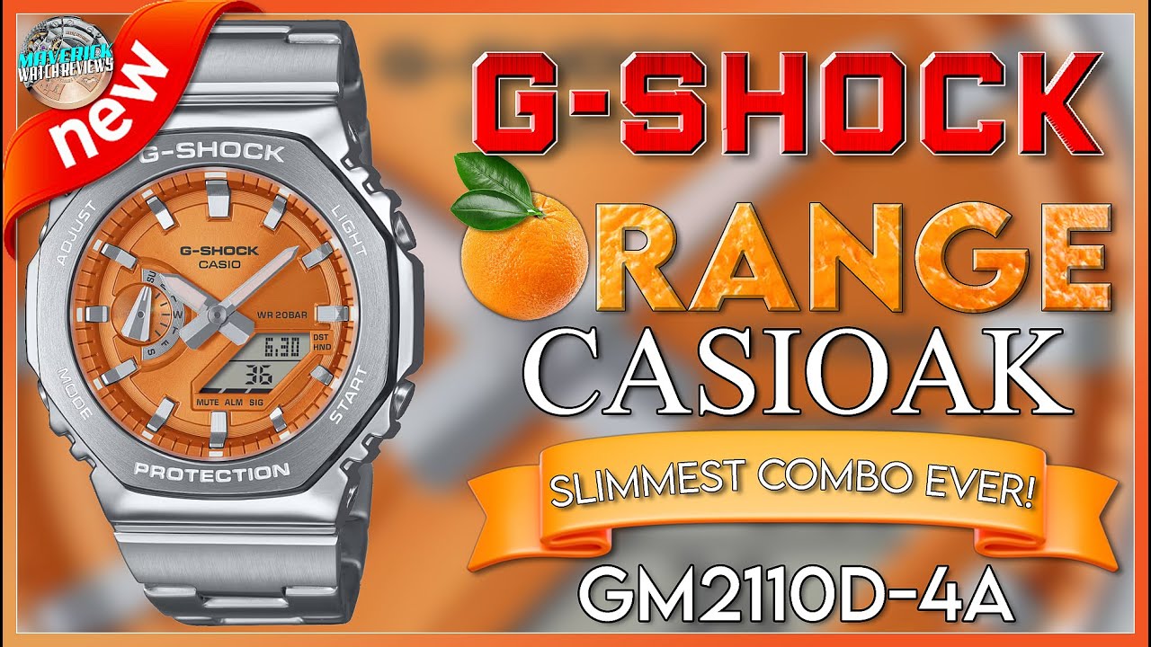 Uwielbiam pomarańczową tarczę, szkoda, że ​​nie ma też baterii solarnej! | G-Shock Pomarańczowy C...