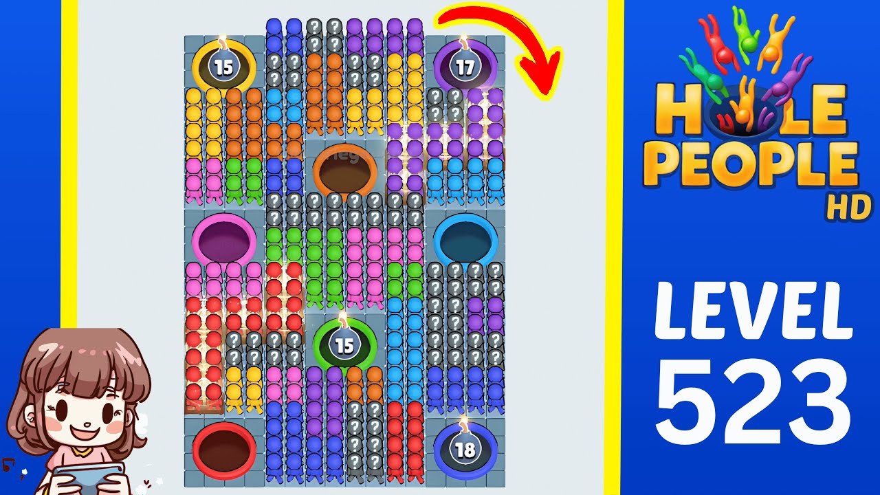 Hole People Level 523 Solution Walkthrough