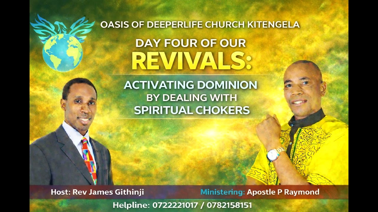 KITENGELA CONGRESS DAY 4//ACTIVATING DOMINION BY DEALING WITH SPIRITUAL CHOKERS// APST. P RAYMOND 