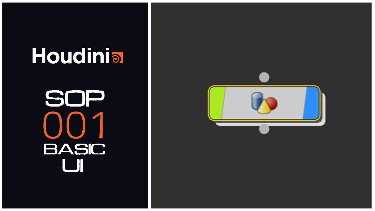 Houdini Basic SOP 001 - UI and Transform (For Absolute Beginners)