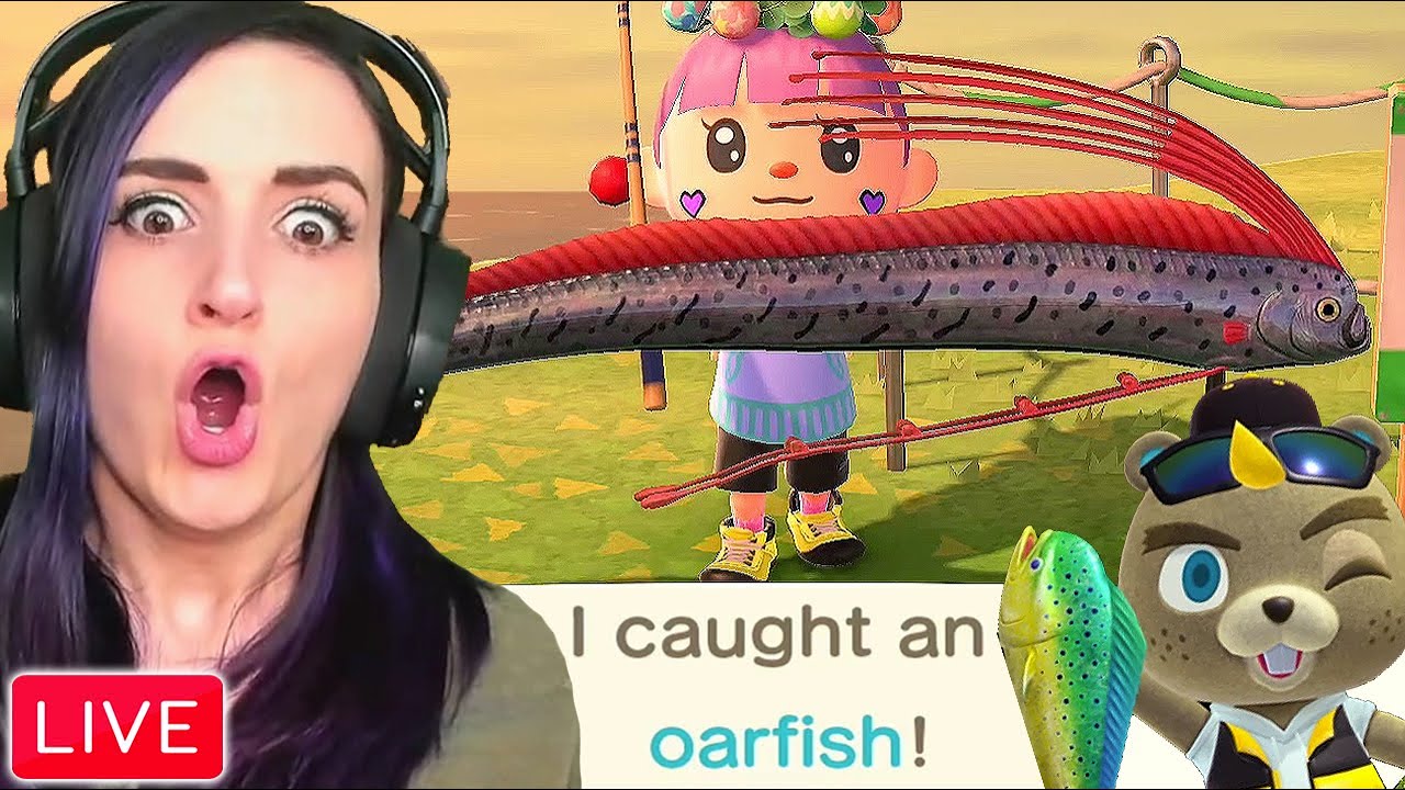 I Caught An OARFISH for the First Time During My First Animal Crossing Fishing Tournament!!