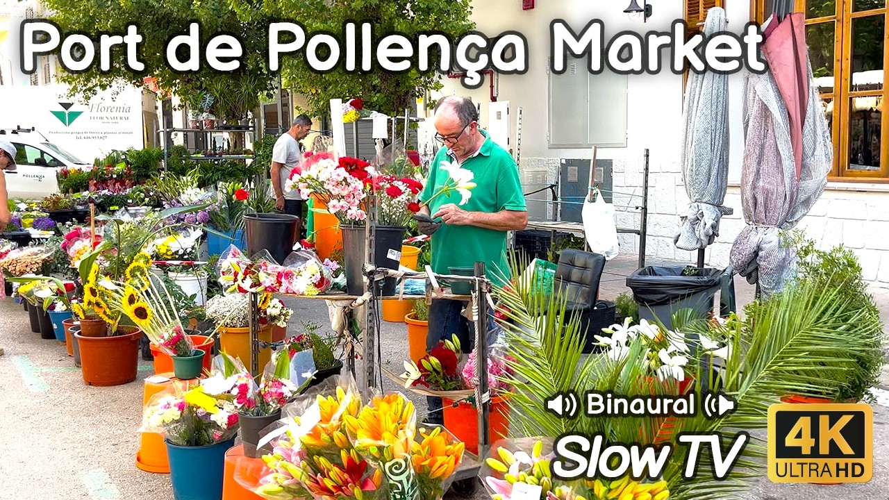 Port de Pollen&ccedil;a Wednesday Market - Slow TV