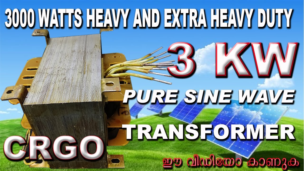 3000 WATTS HEAVY AND EXTRA HEAVY DUTY SINE WAVE INVERTER TRANSFORMER IN 24 VOLT.