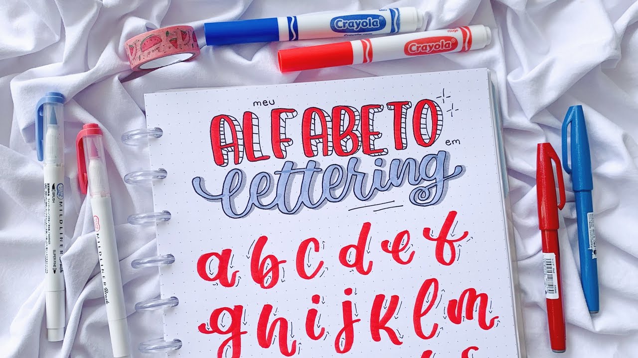 como fazer o alfabeto de lettering | com qualquer tipo de caneta!✨