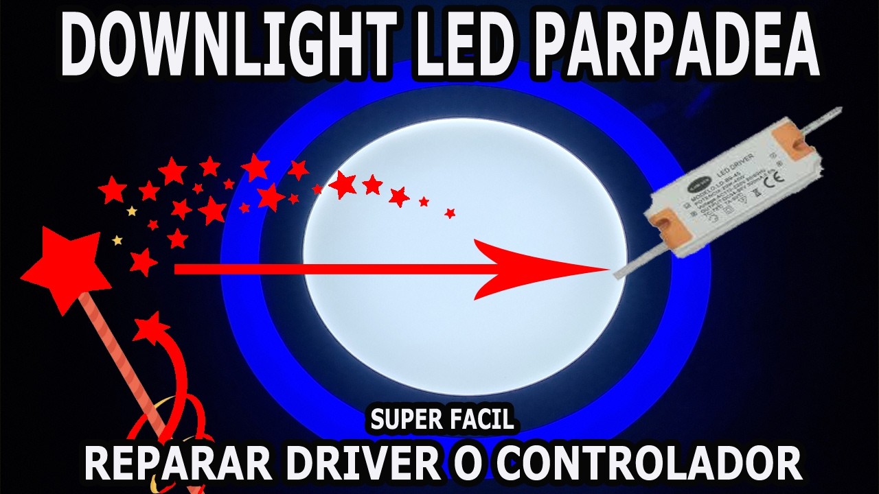 Downlight Led RGB De Colores Parpadea Reparar Facilmente