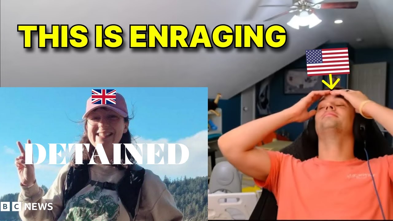 American reacts to British Tourist DETAINED for 19 DAYS in America by ICE