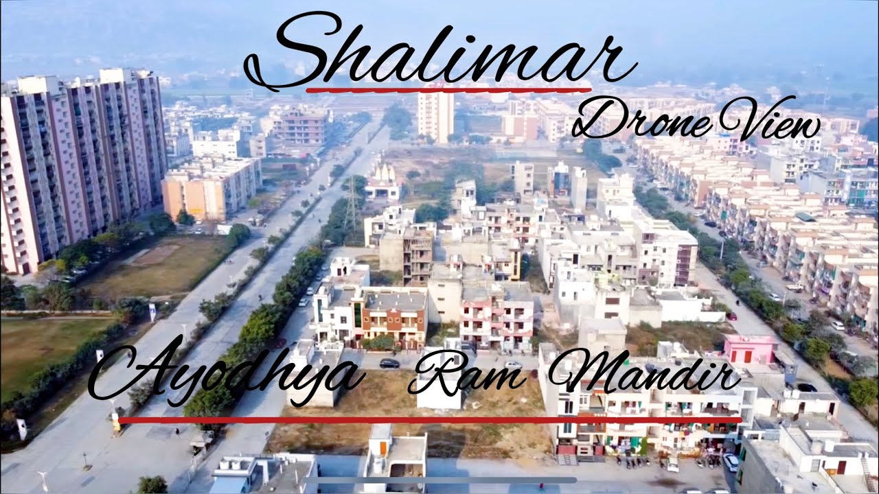 Apna Ghar Shalimar/ Drone view of Society/ Ram mandir Alwar
