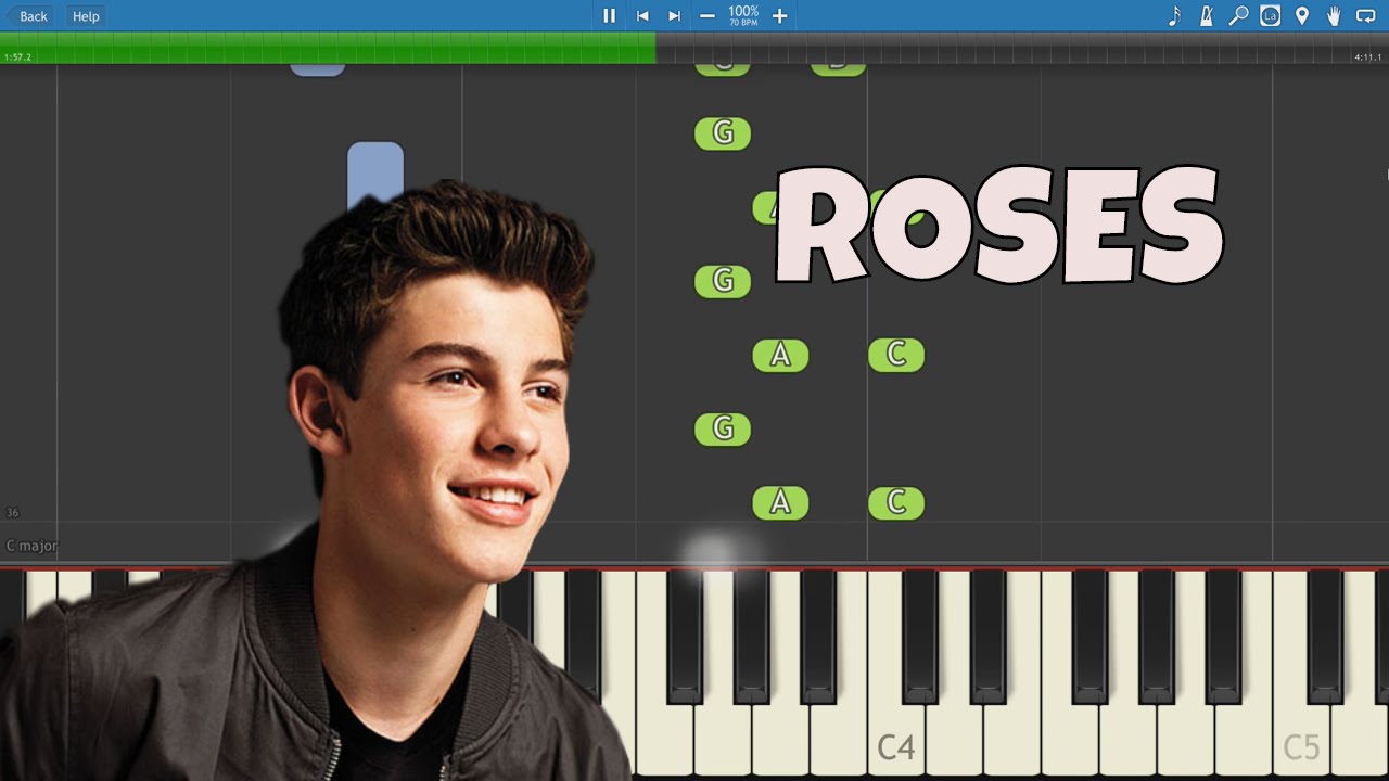 Shawn Mendes - Roses - Piano Tutorial - How to play Roses - Instrumental