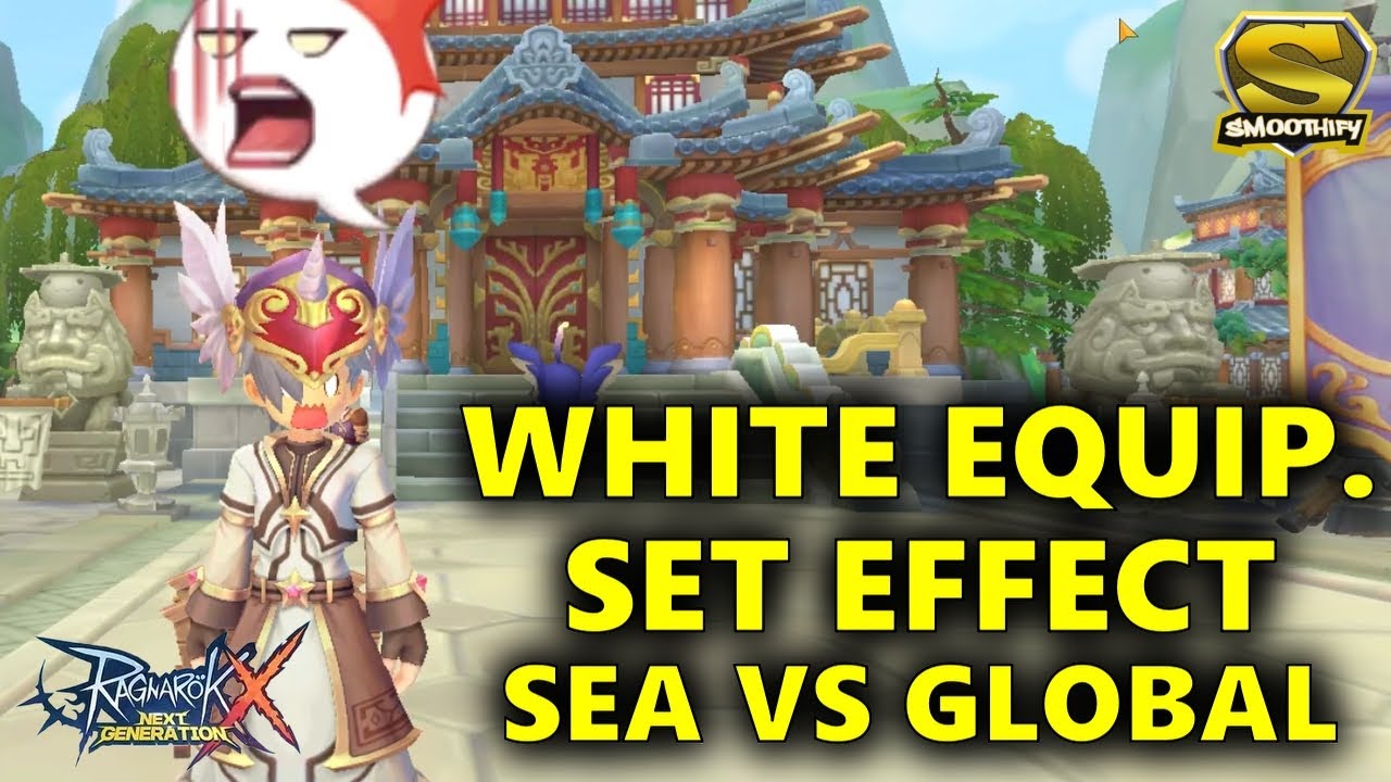 ROX Global - Comparing the White Equip. Set Effect [SEA vs GLOBAL] [ENG]