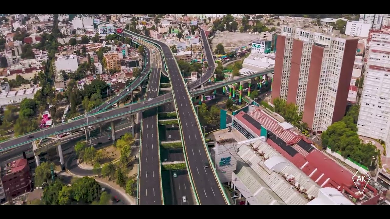 Distribuidor Vial San Antonio en la Ciudad de México.