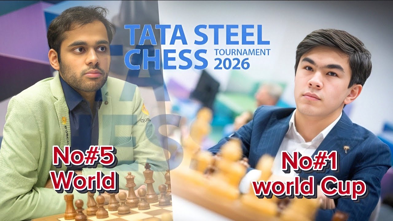 Arjun Erigaisi  VS Javokhir Sindarov | Tata Steel Chess Master 2026