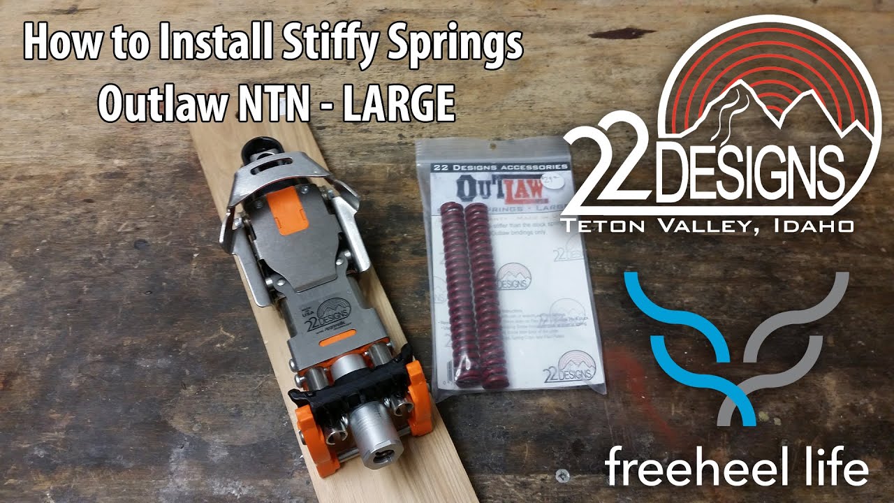 How to: Install Stiffy Springs 22 Designs Outlaw NTN  - Size: Large Telemark Binding