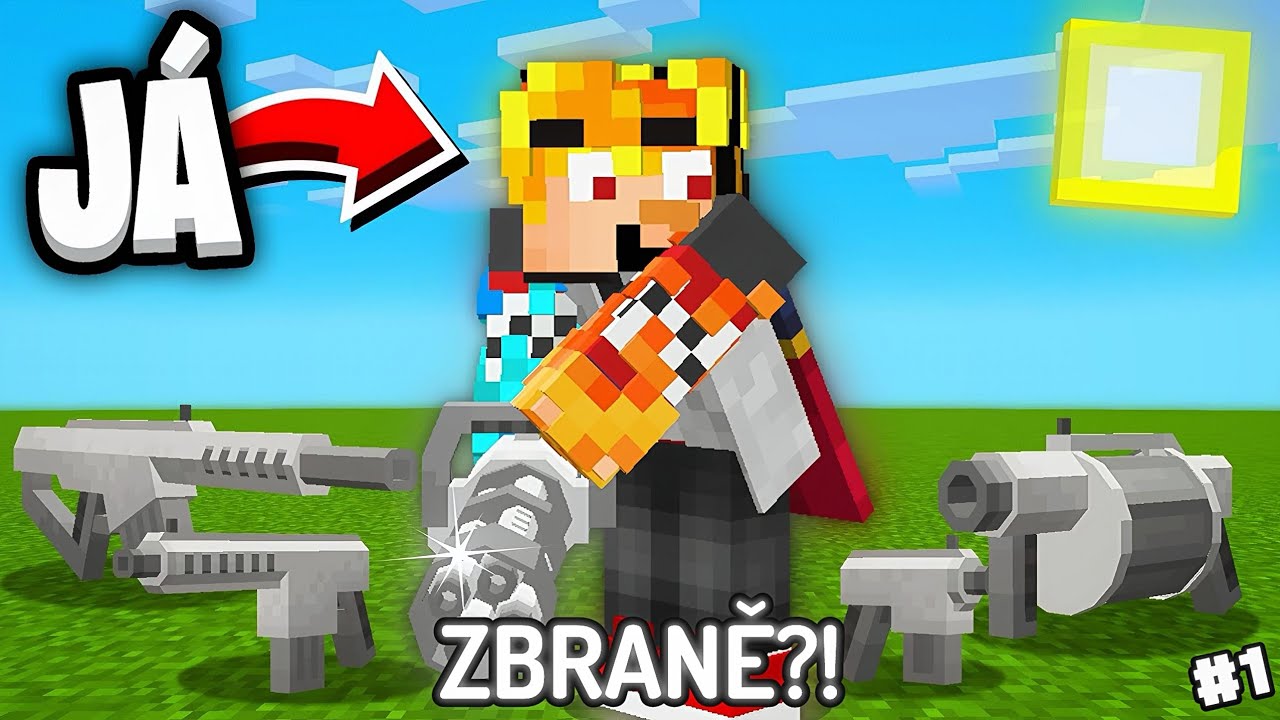 Přidal jsem REALISTICKÉ 3D ZBRANĚ do Minecraftu! 