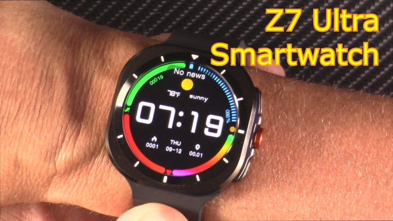 Z7 Ultra Smartwatch non-invasive Blood Glucose smartwatch AOD Samsung Galaxy Ultra clone