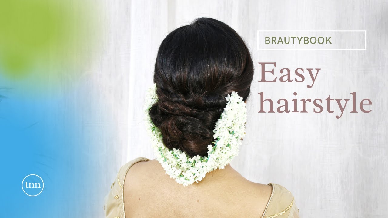 Easy & Simple Hairstyle With Jasmine Garland|Asmita|Beautybook
