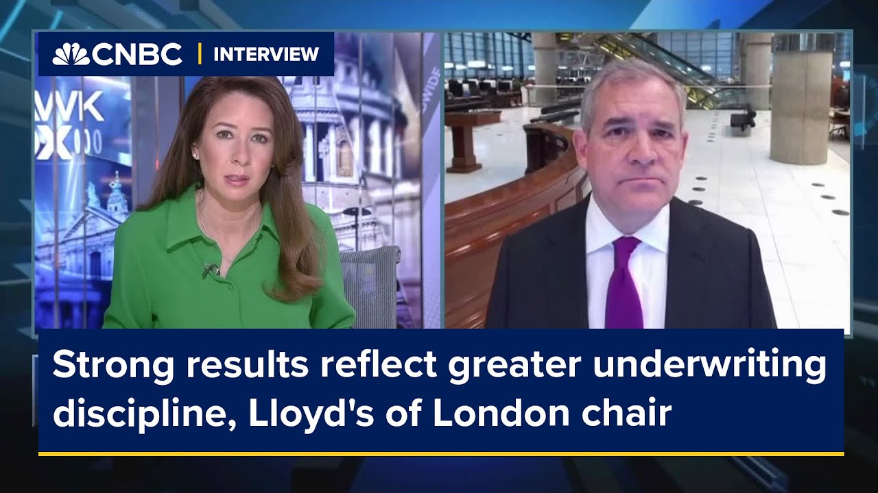 Strong results reflect greater underwriting discipline, Lloyd's of London chair says