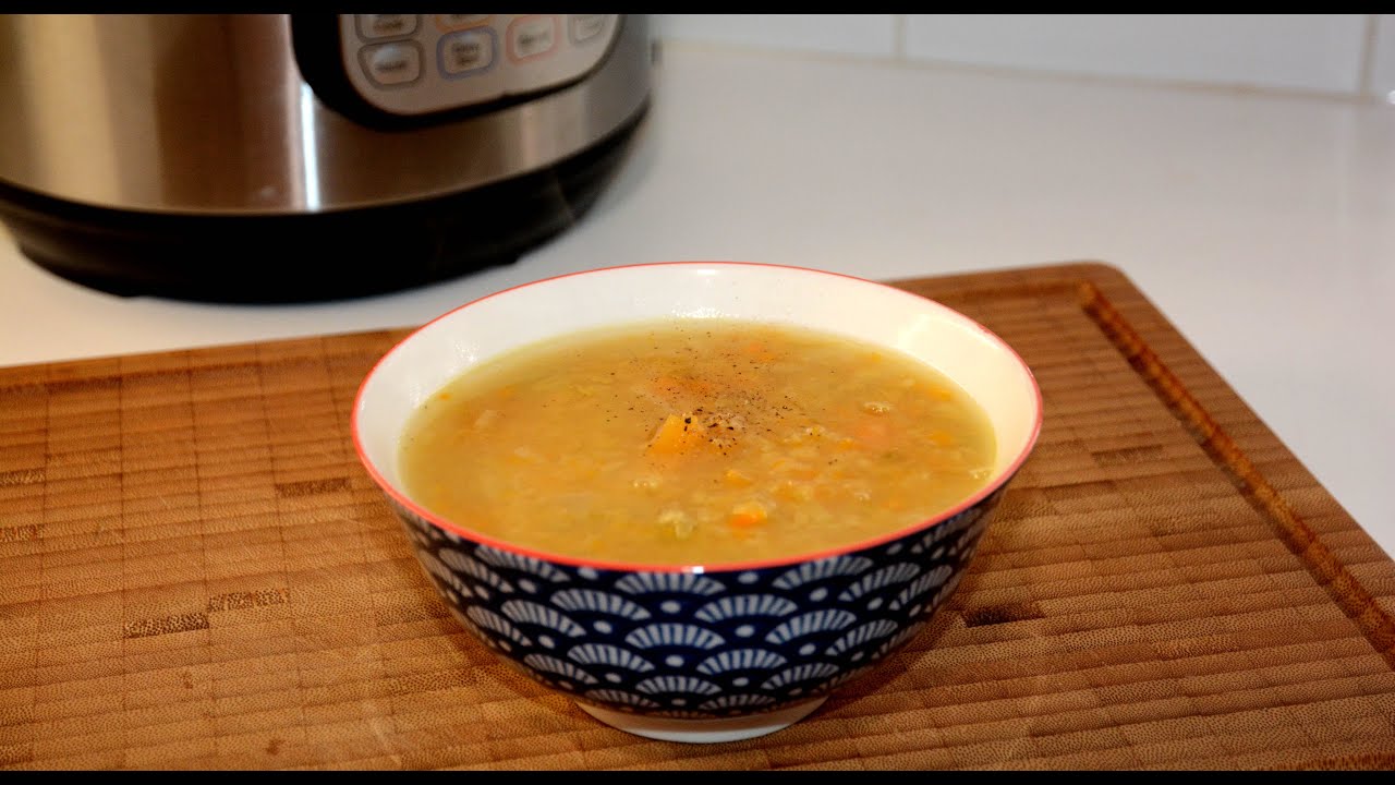 Scottish Style Lentil Soup in Pressure Cooker Instant Pot