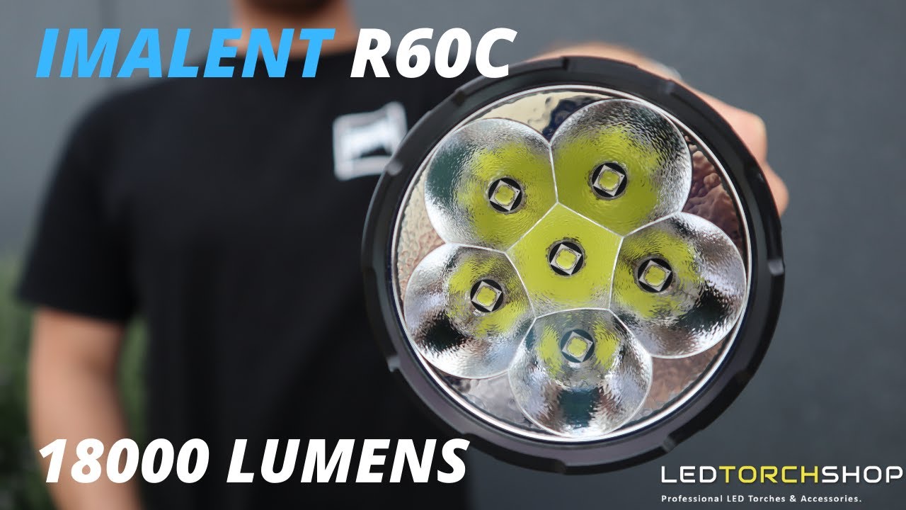 Imalent R60C TORRENT |  18,000 LUMEN Rechargeable Searchlight