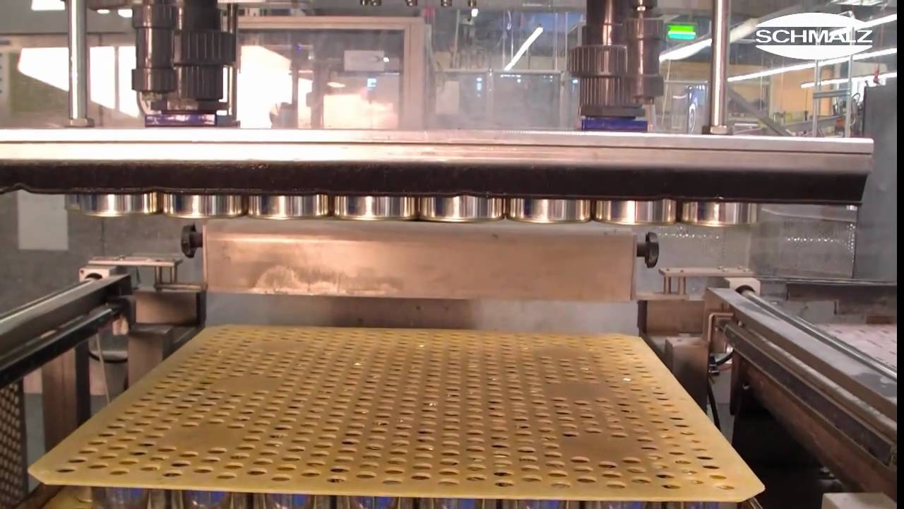 Layer gripping system SPZ for automated handling of cans in layers | Schmalz
