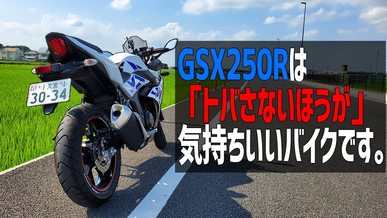 【インプレ】GSX250Rは「トバさないほうが気持ちいい」バイクです。【モトブログ】