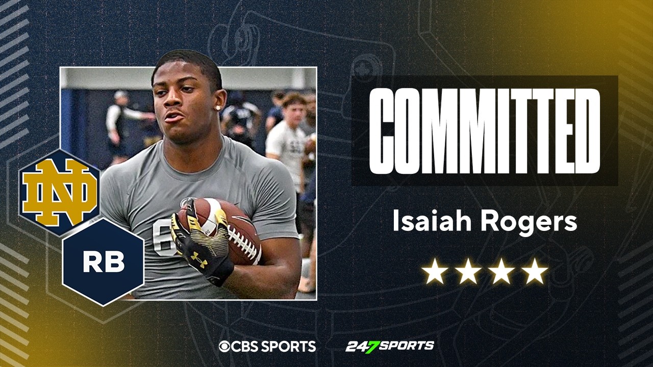 WATCH: 4-star RB Isaiah Rogers Commits to Notre Dame | No. 17 Overall RB