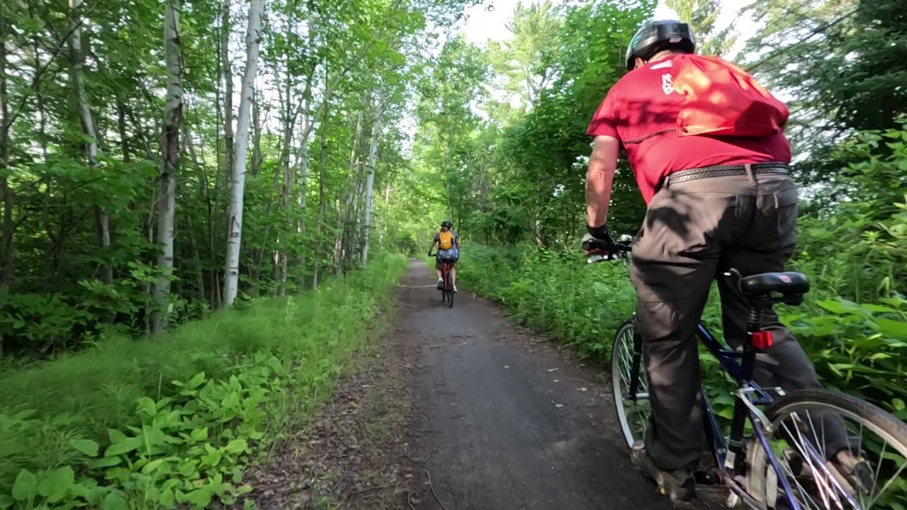 Cycling Chassell Michigan Trail & Strawberry Festival Views