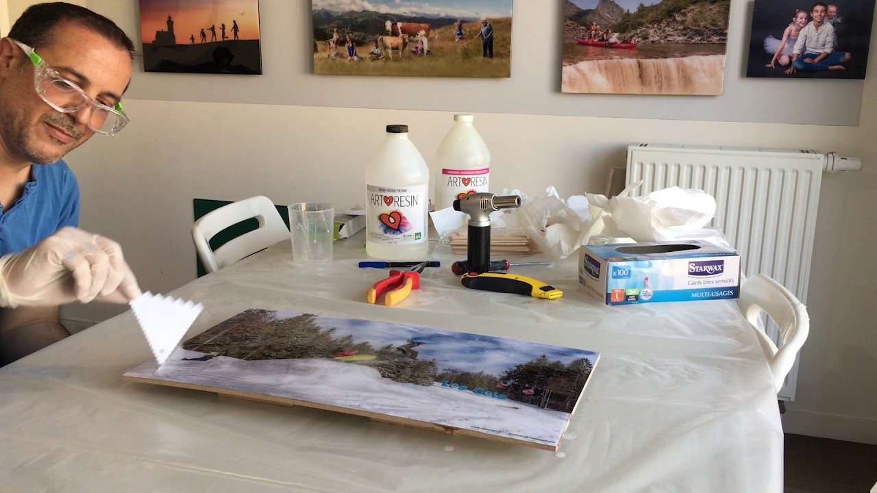 Glaçage de photo avec la résine ArtResin