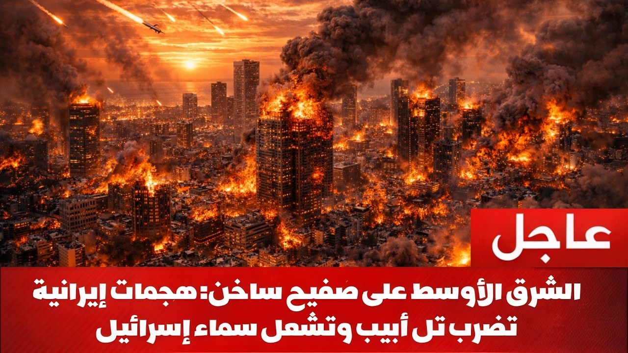 🚨 ليلة متوترة في تل أبيب بعد هجمات إيرانية وتصاعد التوتر الإقليمي