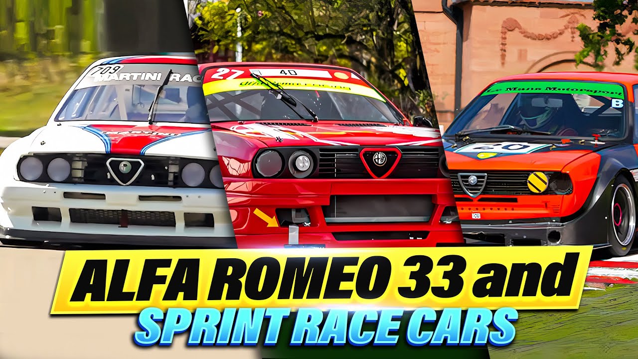 FAST Alfa Romeo 33 & Sud Sprint racing cars with Boxer Motors