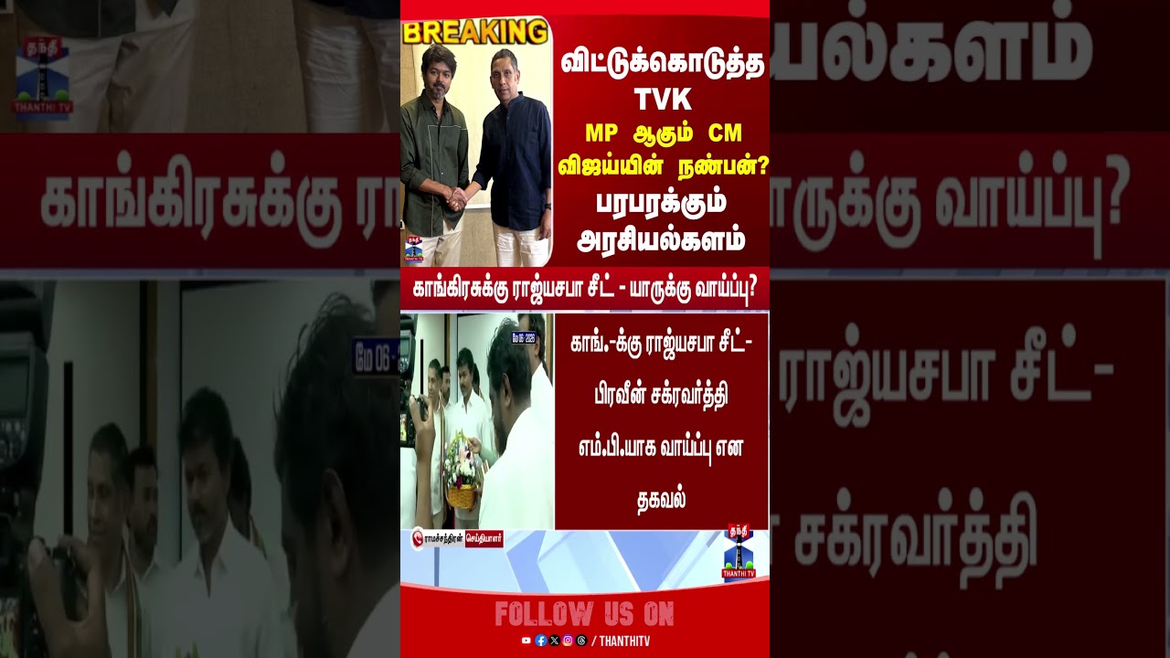 TVK | CM Vijay | Congress | Praveen Chakravarty