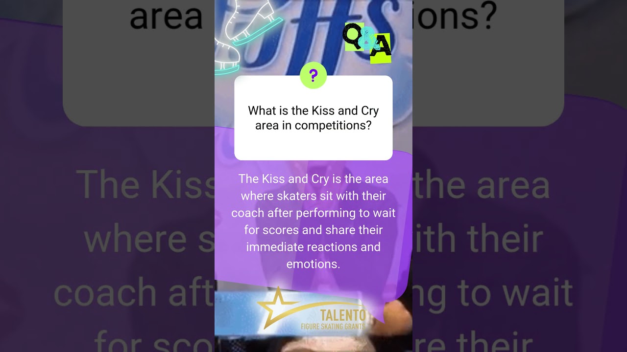 ❓ What is the Kiss and Cry area in competitions? Figure Skating Q&A — by Talento