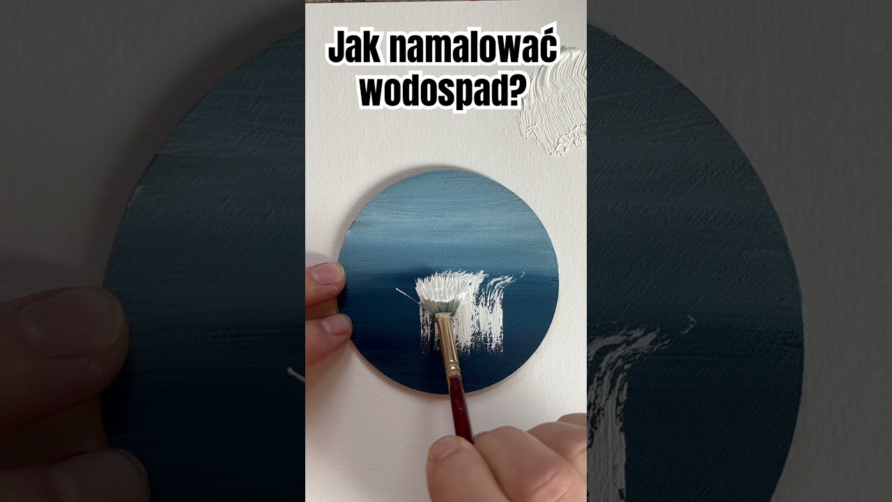 Jak namalować wodospad #shorts #youtubeshorts #malarstwo #wodospad #art #obraz #acrylicpainting