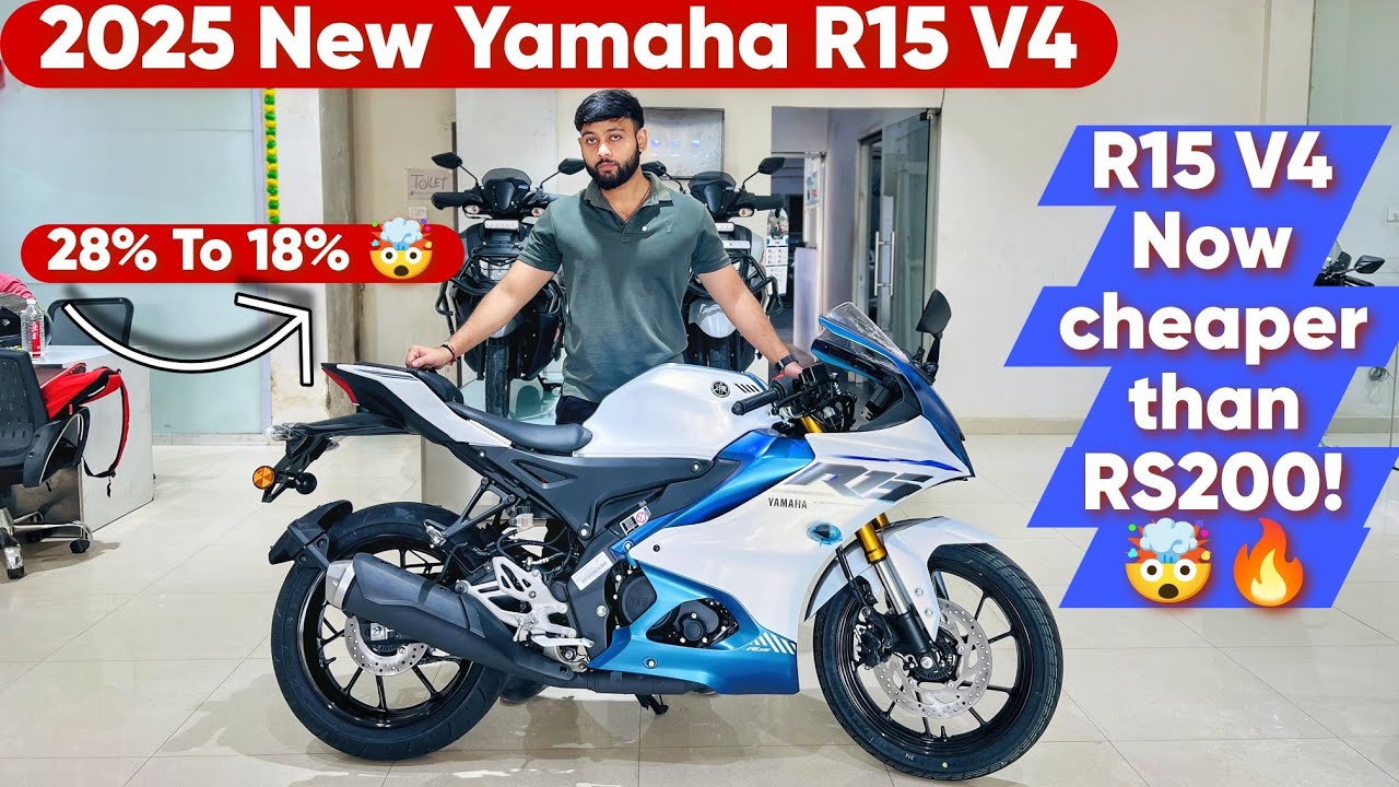 2025 New Yamaha R15 V4 Matte Pearl White Detailed Review | Price Drop 🤯 | 