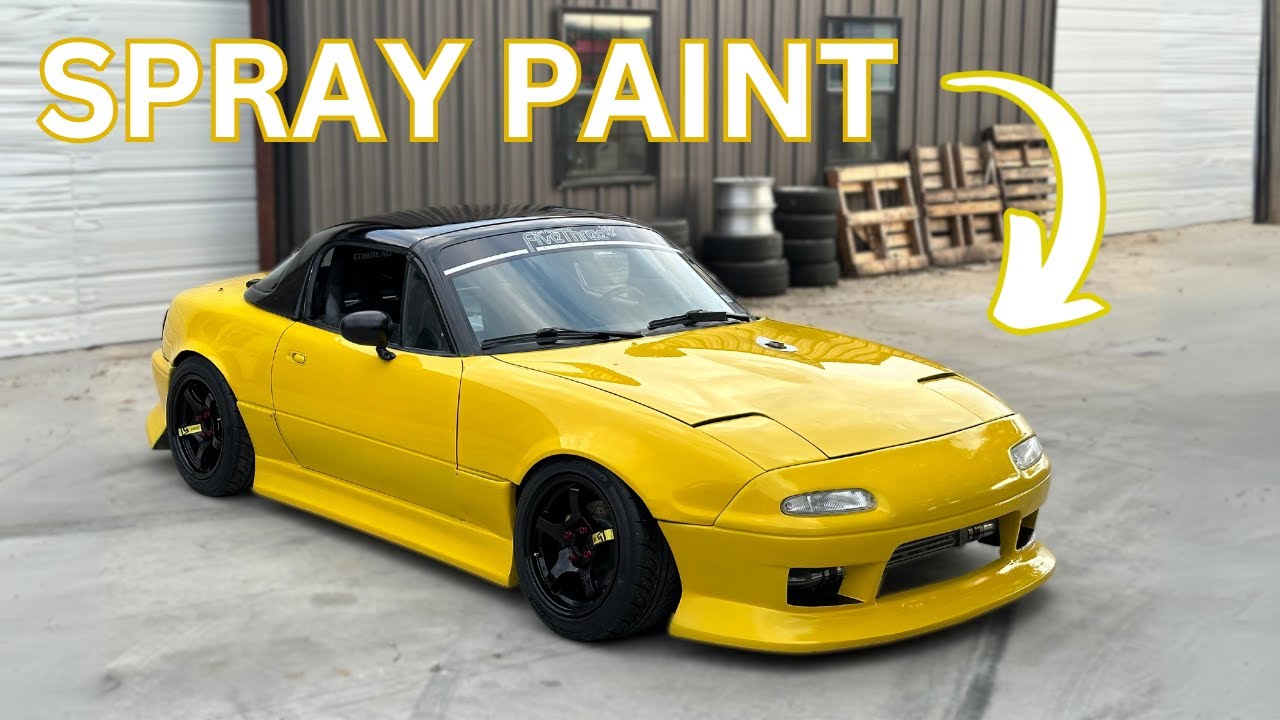Detailing My SPRAY PAINTED Miata! *Insane Transformation*